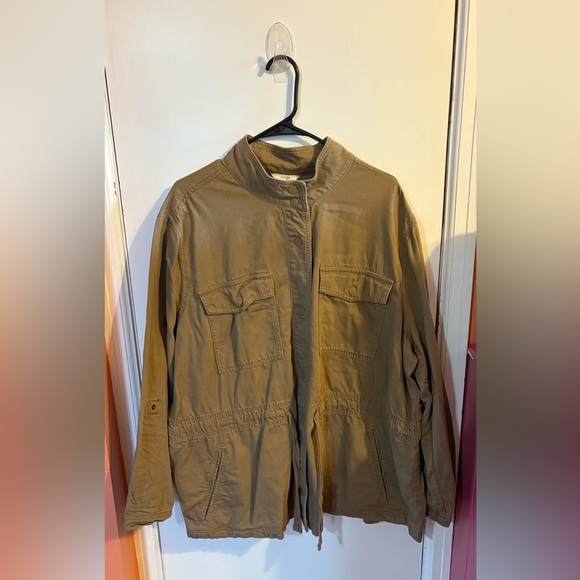 Terra & Sky Jackets & Blazers - Tan Utility Jacket